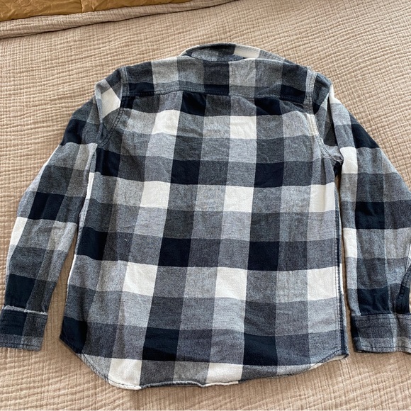 Hollister Oversized Women’s Flannel. Black and White Checkered Flannel. Small - Picture 3 of 6